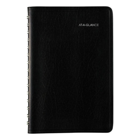 Dayminder Daily Appointment Book, 8 X 5, Black Cover, 12-month (jan To Dec): 2025