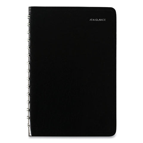 Dayminder Daily Appointment Book, 8 X 5, Black Cover, 12-month (jan To Dec): 2025