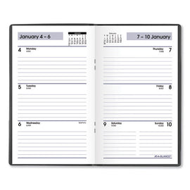 Dayminder Weekly Pocket Planner, 6 X 3.5, Black Cover, 12-month (jan To Dec): 2026