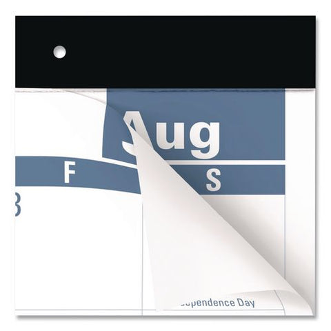 Academic Monthly Deskpad Calendar, 21 X 17, White Sheets, Black Headband/clear Corners, 12-month (july To June): 2026 To 2027