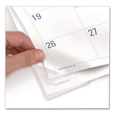 Academic Monthly Deskpad Calendar, 21 X 17, White Sheets, Black Headband/clear Corners, 12-month (july To June): 2026 To 2027