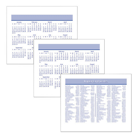 Flip-a-week Desk Calendar Refill With Quicknotes, 7 X 6, White Sheets, 12-month (jan To Dec): 2025