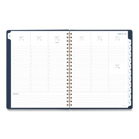 Signature Collection Firenze Navy Weekly/monthly Planner, 11 X 8.5, Navy Cover, 13-month: Jan 2025 To Jan 2026