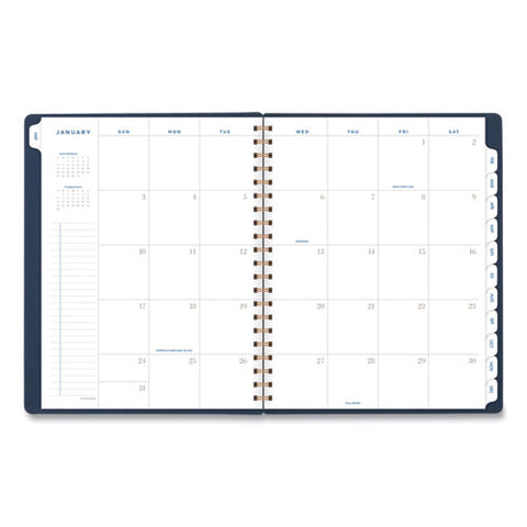 Signature Collection Firenze Navy Weekly/monthly Planner, 11 X 8.5, Navy Cover, 13-month: Jan 2025 To Jan 2026