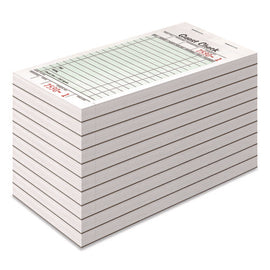 One-part Guest Check Pad With Perforated Stub, One-part (no Copies), 3.4 X 6.25, 50 Forms/pad, 10 Pads/pack