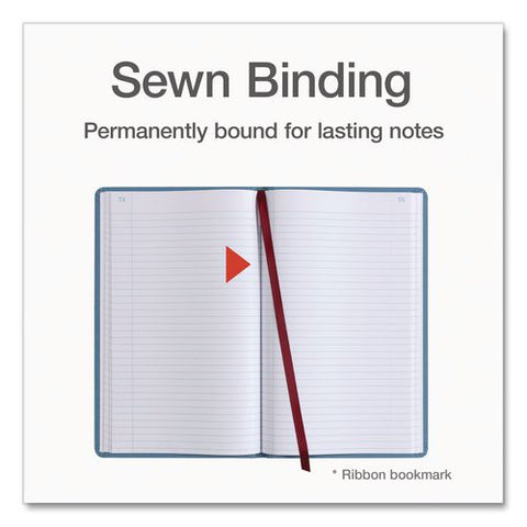 Record Ledger Book, Record-style Rule, Blue Cover, 12.12 X 7.62 Sheets, 300 Sheets/book