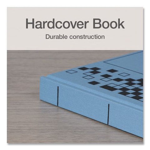 Record Ledger Book, Record-style Rule, Blue Cover, 12.12 X 7.62 Sheets, 300 Sheets/book