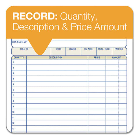 Multipart Sales Order Pad, 18 Lines, Two-part Carbonless, 5.56 X 7.94, 50 Forms Total