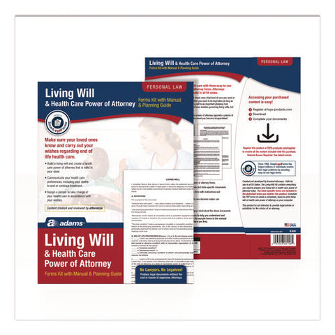 Living Will And Healthcare Poa Form Kit With Instructions And Digital Download, 8.5 X 11, Unlimited Number Of Forms