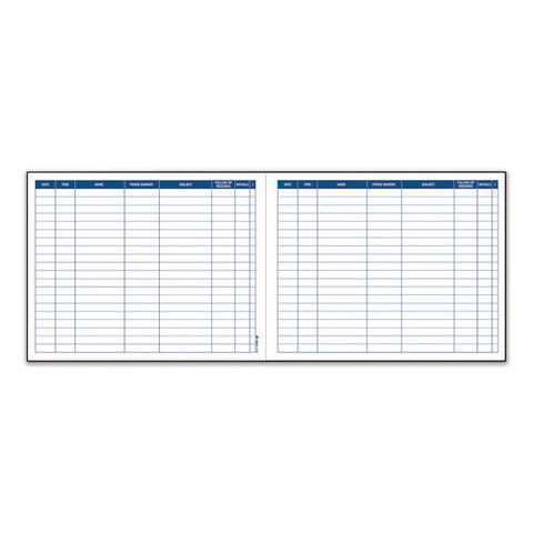 Activity Logbook, 8 Columns, Blue/white Cover, 11 X 8.5 Sheets, 50 Sheets/book