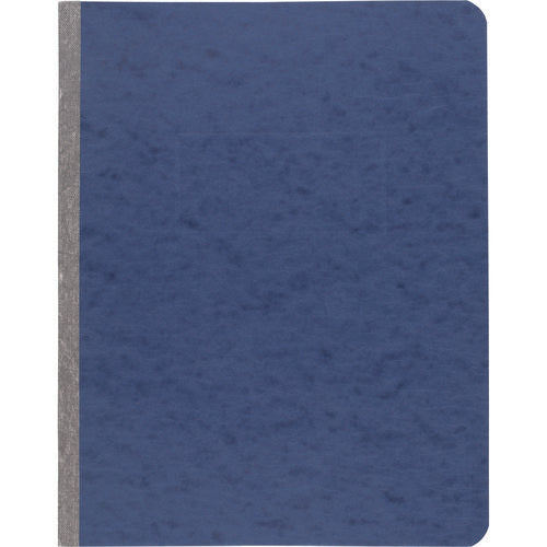 Pressboard Report Cover With Tyvek Reinforced Hinge, Two-piece Prong Fastener, 3" Capacity, 8.5 X 11, Dark Blue/dark Blue