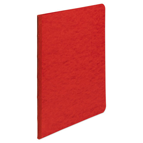 Pressboard Report Cover With Tyvek Reinforced Hinge, Two-piece Prong Fastener, 3" Capacity, 11 X 17, Red/red