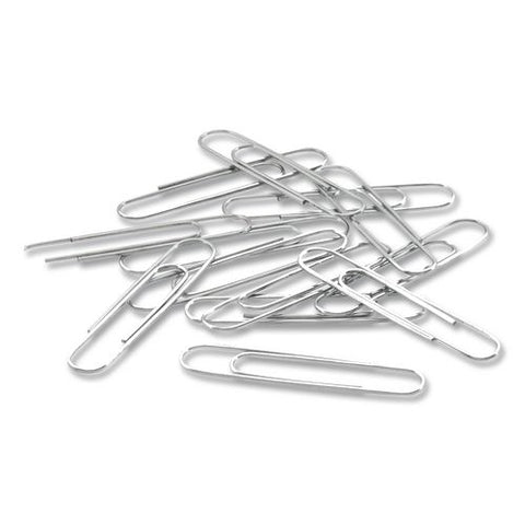 Paper Clips, #1, Smooth, Silver, 100 Clips/box