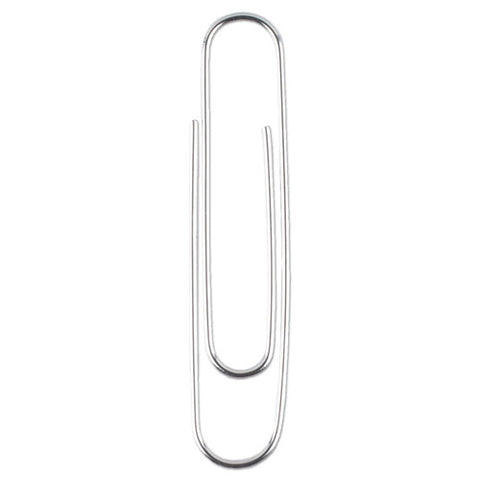 Premium Heavy-gauge Wire Paper Clips, Jumbo, Smooth, Silver, 100 Clips/box, 10 Boxes/pack