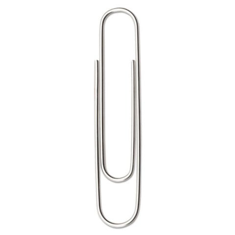 Paper Clips, Jumbo, Smooth, Silver, 100 Clips/box, 10 Boxes/pack