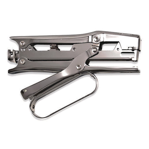 Lightweight Clipper Stapler, 20-sheet Capacity, 2.63" Throat, Chrome