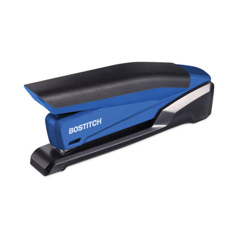 Inpower One-finger 3-in-1 Desktop Stapler With Antimicrobial Protection, 20-sheet Capacity, Blue/black