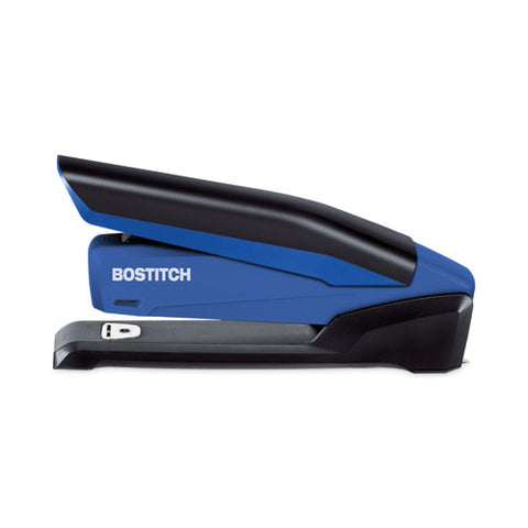 Inpower One-finger 3-in-1 Desktop Stapler With Antimicrobial Protection, 20-sheet Capacity, Blue/black