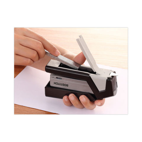 Injoy One-finger 3-in-1 Eco-friendly Compact Stapler, 20-sheet Capacity, Black