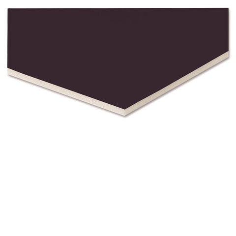 Foam Board, Cfc-free Polystyrene, 20 X 30, Black Surface And Core, 10/carton