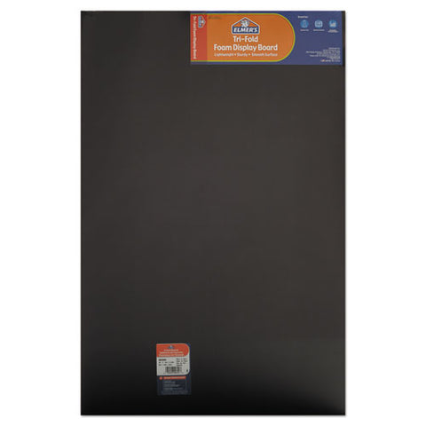 Premium Foam Display Board, Cfc-free Polystyrene, 24 X 36, Black Surface And Core, 12/carton