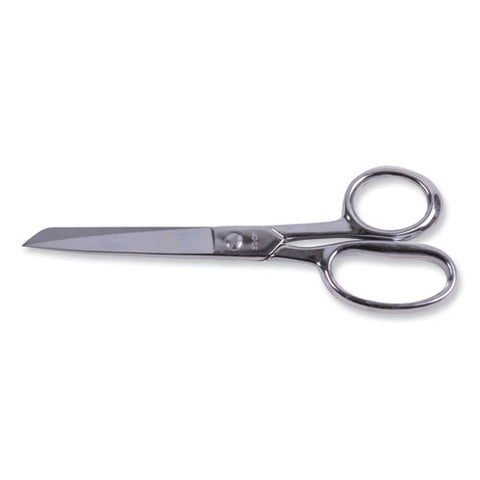 Hot Forged Carbon Steel Shears, 8" Long, 3.88" Cut Length, Straight Nickel Handle