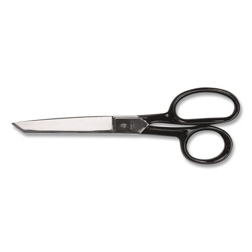 Forged Steel Standard Scissors, 8" Long, Straight Black Handle