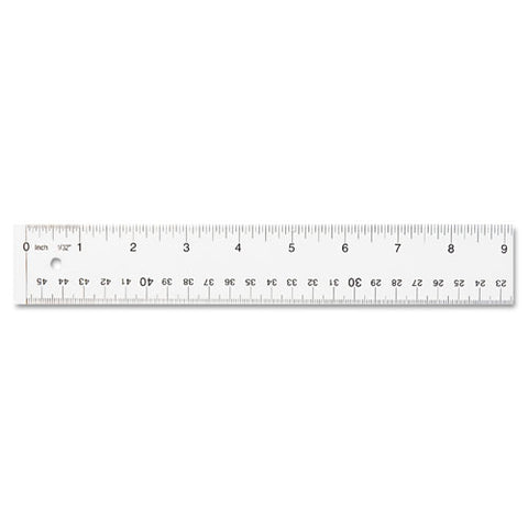 Clear Flexible Acrylic Ruler, Standard/metric, 18" Long, Clear