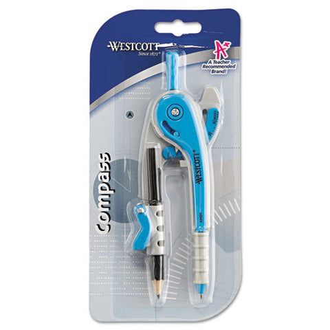 Plastic Safety Compass With Pencil, 6" Maximum Diameter, Assorted Colors