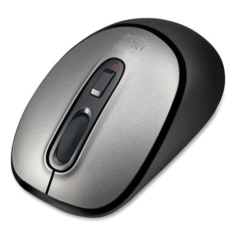 Imouse A10 Antimicrobial Wireless Mouse, 2.4 Ghz Frequency/30 Ft Wireless Range, Left/right Hand Use, Black/silver