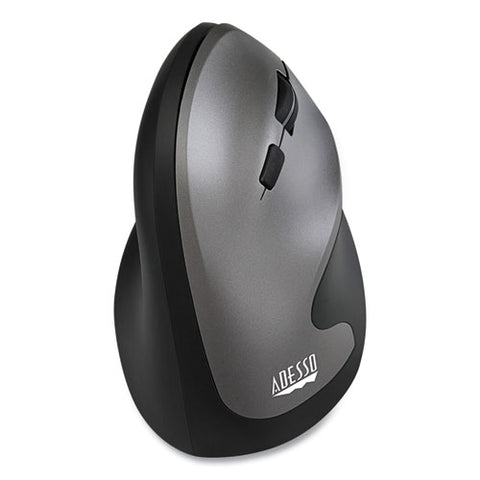 Imouse A20 Antimicrobial Vertical Wireless Mouse, 2.4 Ghz Frequency/33 Ft Wireless Range, Right Hand Use, Black/granite