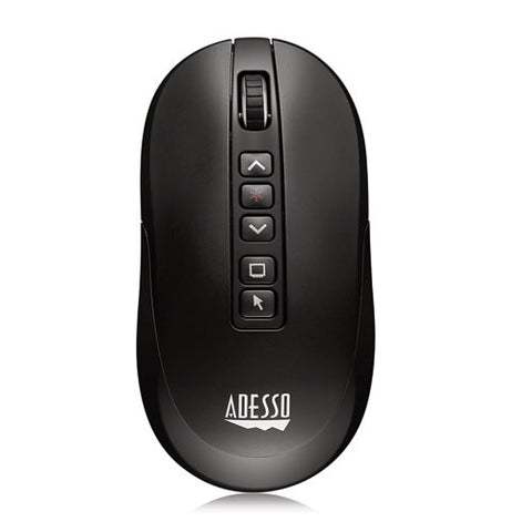 Imouse P40 Wireless Multifunctional Presenter Mouse, 2.4 Ghz Frequency/100 Ft Wireless Range, Left/right, Black