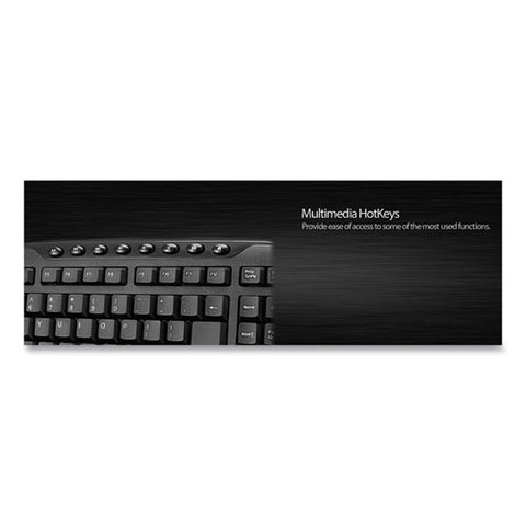 Wkb1330cb Wireless Desktop Keyboard And Mouse Combo, 2.4 Ghz Frequency/30 Ft Wireless Range, Black