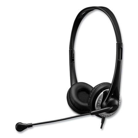 Xtream P2 Binaural Over The Head Headset With Microphone, Black