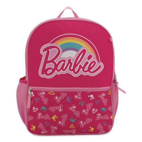 Barbie 5-piece Backpack Set, 12 X 5 X 16, Pink