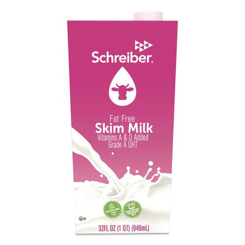Skim Milk, 32 Oz Carton, 12/carton