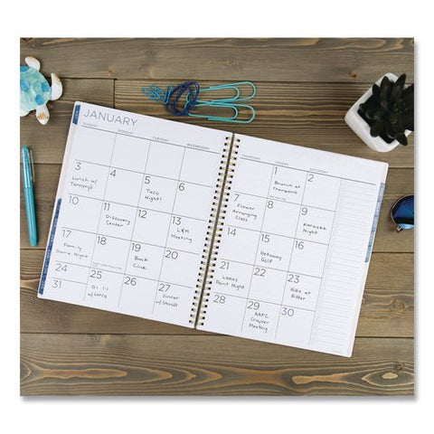 Academic Year Weekly/monthly Planner, Floral Artwork, 11 X 9, Multicolor Cover, 12-month (july To June): 2026 To 2027