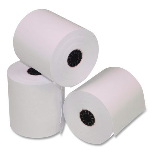 Phenol-free Thermal Pos Paper Rolls, 2.25" X 50 Ft, White, 50 Rolls/carton