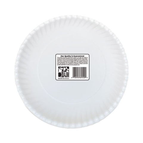 Original Heavyweights Paper Plates, 9" Dia, White, 120/pack, 8 Packs/carton