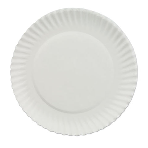 White Paper Plates, 6" Dia, 100/pack, 10 Packs/carton