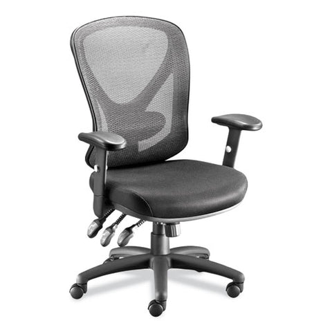 Alera Aeson Series Multifunction Task Chair, Supports Up To 275 Lb, 15" To 18.82" Seat Height, Black Seat/back, Black Base