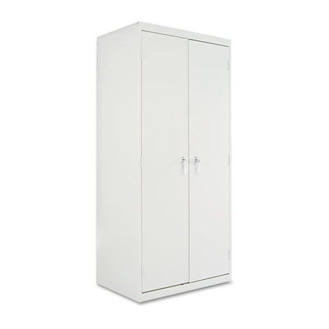 Assembled 78" High Heavy-duty Welded Storage Cabinet, Four Adjustable Shelves, 36w X 24d, Light Gray