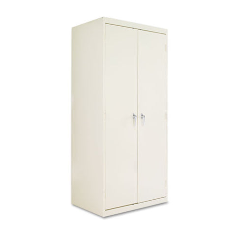 Assembled 78" High Heavy-duty Welded Storage Cabinet, Four Adjustable Shelves, 36w X 24d, Putty