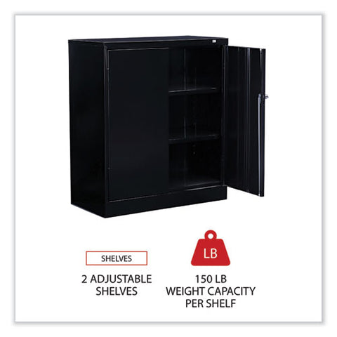 Standard Assembled Storage Cabinet, 36w X 18d X 42h, Black