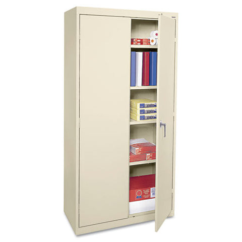 Standard Assembled Storage Cabinet, 36w X 18d X 72h, Putty