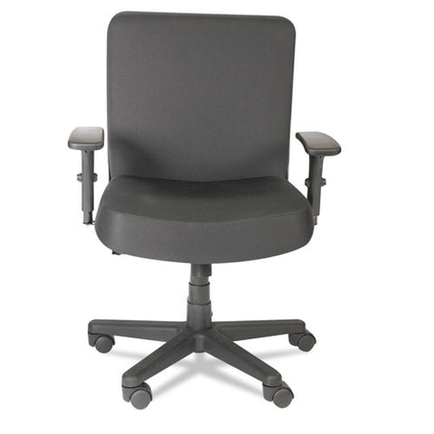 Alera Xl Series Big/tall Mid-back Task Chair, Supports Up To 500 Lb, 17.5" To 21" Seat Height, Black