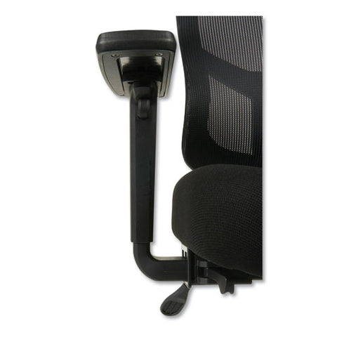 Alera Elusion Ii Series Mesh Mid-back Swivel/tilt Chair, Adjustable Arms, Supports 275lb, 17.51" To 21.06" Seat Height, Black