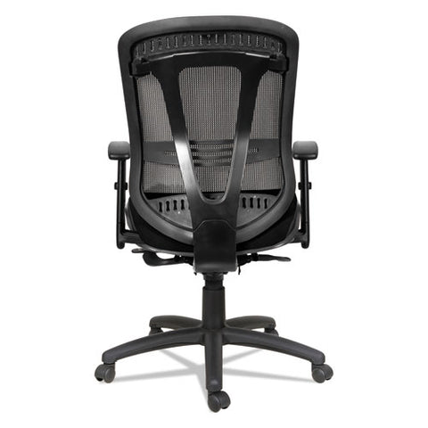 Alera Eon Series Multifunction Mid-back Cushioned Mesh Chair, Supports Up To 275 Lb, 18.11" To 21.37" Seat Height, Black