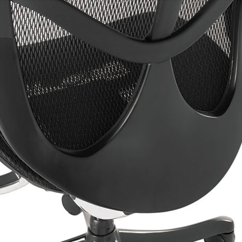 Alera Eq Series Ergonomic Multifunction Mid-back Mesh Chair, Supports Up To 250 Lb, Black