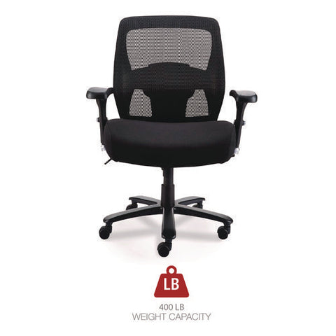 Alera Faseny Series Big And Tall Manager Chair, Supports Up To 400 Lbs, 17.48" To 21.73" Seat Height, Black Seat/back/base